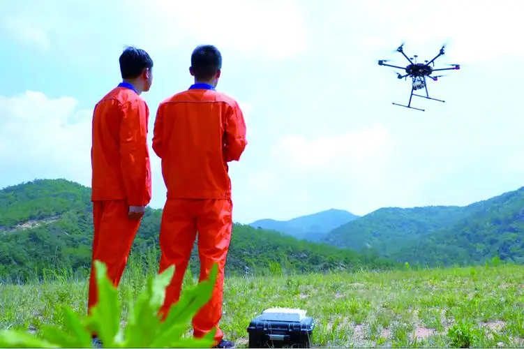 中站无人机倾斜摄影巡检拍摄